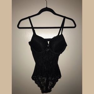 Black lace bodysuit